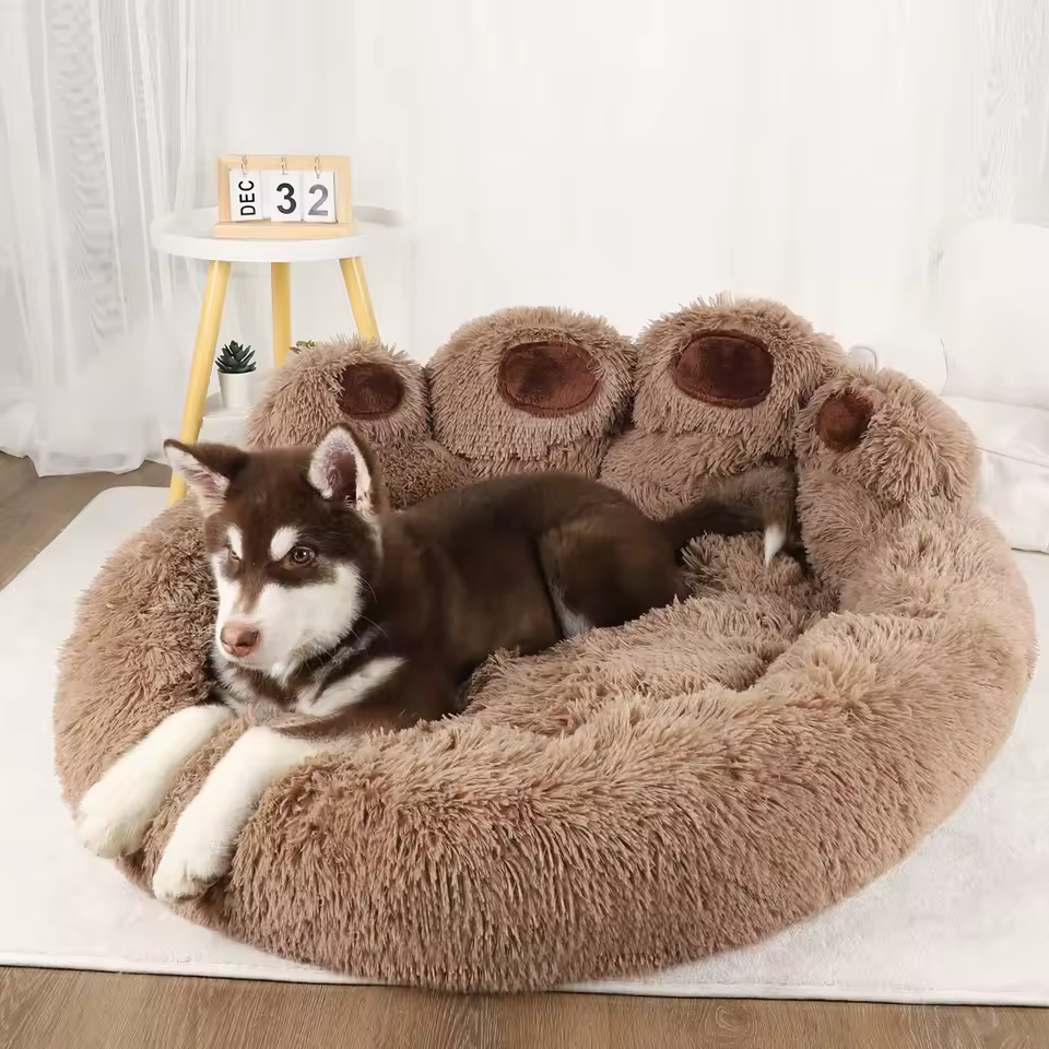 Large Soft & Fluffy Dog Bed